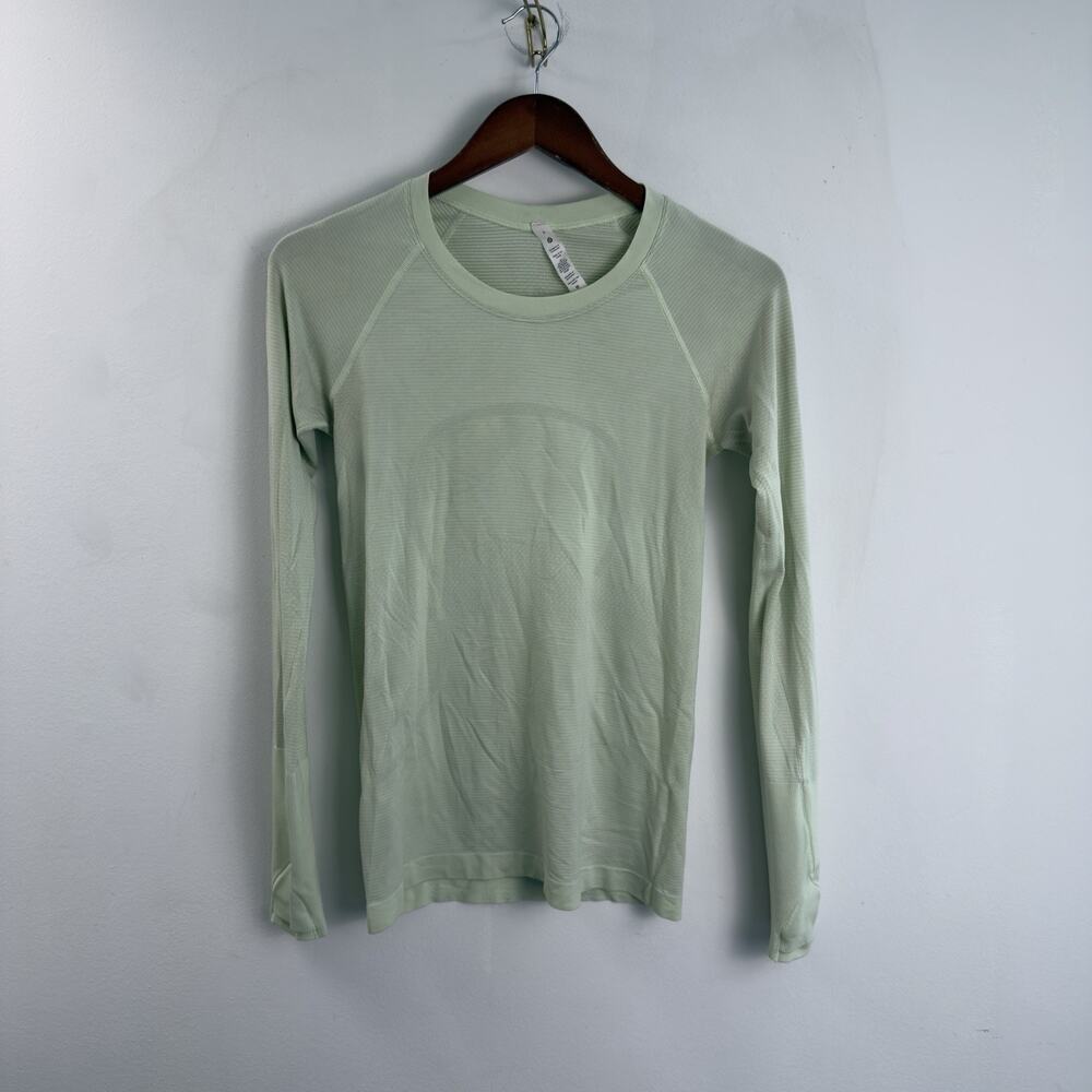 lululemon Swiftly Tech Long-Sleeve Shirt 2.0 Sea Mist Sz 6